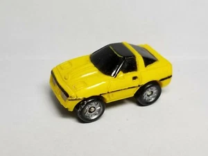 Vintage Galoob Micro Machines Yellow 1980's Chevrolet Chevy Corvette Hardtop Car - Picture 1 of 7