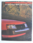 MERCURY Lynx 1985 1/2 dealer brochure - French - Canada