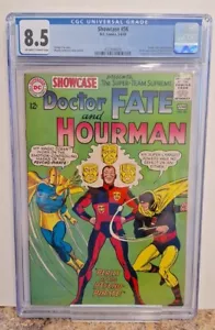 Showcase #56 CGC 8.5 Doctor Fate and Hourman. 1a apparizione SA Psycho Pirate! - Foto 1 di 2