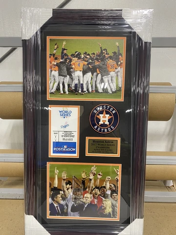 Houston Astros 2017 World Series Framed Collage w/ Replica Ticket (19x31) Cover