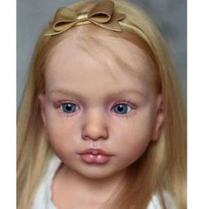 40 Zoll riesiges bemaltes Kleinkind Mädchen Kit Reborn Puppe Zum Selbermachen Teil Stoffkörper Handarbeit Geschenk - Bild 1 von 3