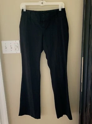 Pantalones de pierna recta de tiro medio Mossimo para mujer 2 pantalones elegantes negros Foto 1 de 4