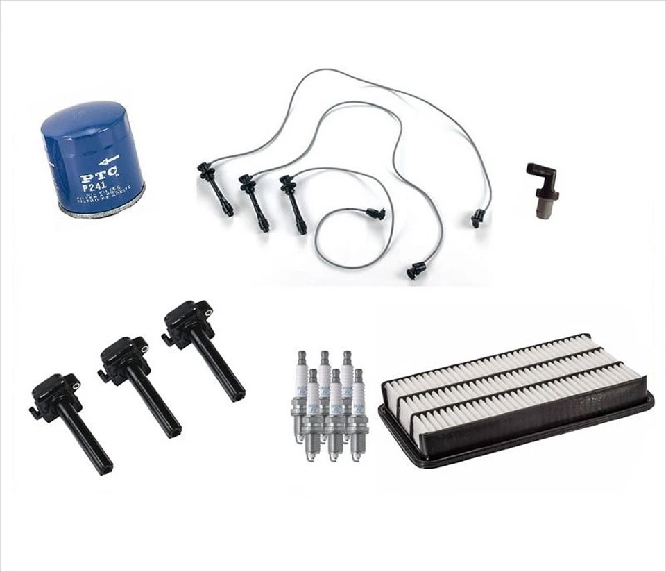 Tune Up 13pc Kit Wires Spark Plugs Air Oil Filters for Toyota Camry 3.0L 96-01 - Image 1 of 4
