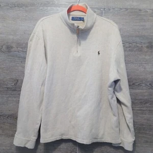 Polo Ralph Lauren Tan Quarter-Zip Pullover Shirt Size XXLarge - Picture 1 of 6