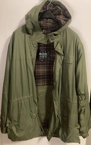 Barbour Field Windbreaker Jacket Green Olive Khaki Size L *Read Description* - Picture 1 of 7