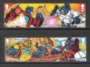 GB QEII 2022 Transformers 4 Different Stamps Optimus Prime Megatron U/Mint MNH - Picture 1 of 1