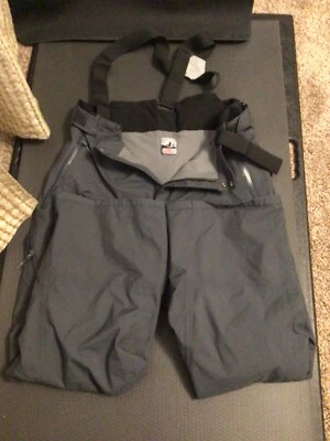 Eider Gore-tex 滑雪裤成人 48 XL 黑色滑雪板长裤肩带 — 第 1/4 张图片