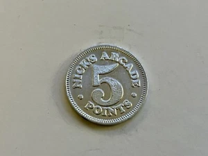 Nicks Arcade 5 Points 5th Ave Funland Token Coin - Picture 1 of 2