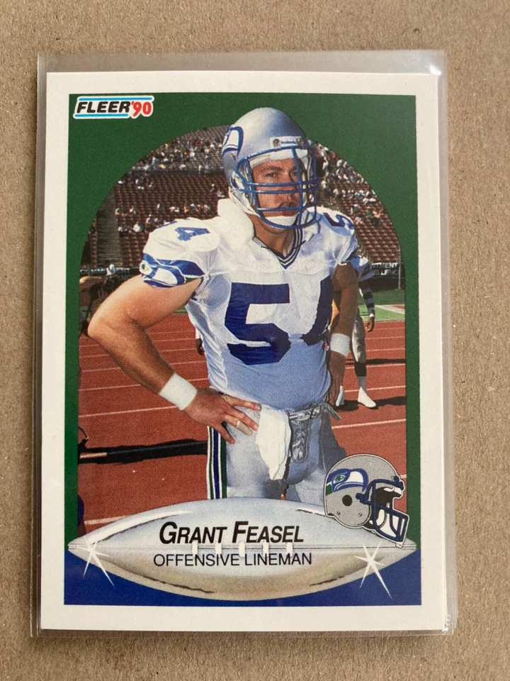 1990 Fleer Football - GRANT FEASEL #265 (RC) - Rookie, Seahawks, Mint - Image 1 of 1