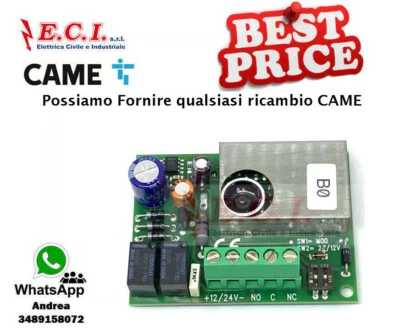 DETTAGLI IN TITOLO E DESCRIZIONE CAME ORIGINALE SCHEDA ELETTRONICA Fotocellula RX - DOC-E 119RIR017