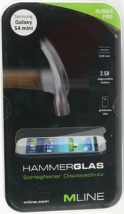 MLine Hammerglas Samsung Galaxy S4 mini Schutz Glas Display Schutz Folie 240 - Bild 1 von 1