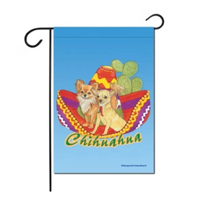 Chihuahua Garden Flag Double Sided 12" x 17" - Picture 1 of 1