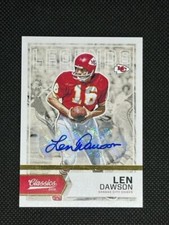 2016 Panini Classics - Len Dawson -Legends  AUTO /3  #149