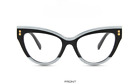 Fashion Anti-Blue-Ray Rivet Cat Eye Glasses Ins Vintage Resin Reading Glasses