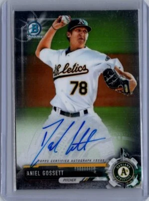 2017 Bowman Chrome #CPA-DG Daniel Gossett Prospect Autographs - Image 1 of 2