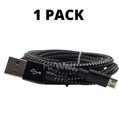 Paquete de 1/2/3 cable de sincronización de datos cargador rápido micro USB 3.0 de 10 pies para Samsung HTC Foto 1 de 4