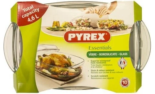Pyrex Pirofila da Forno in Vetro Rettangolare 43x33 cm con Coperchio Trasparente - Immagine 1 di 1
