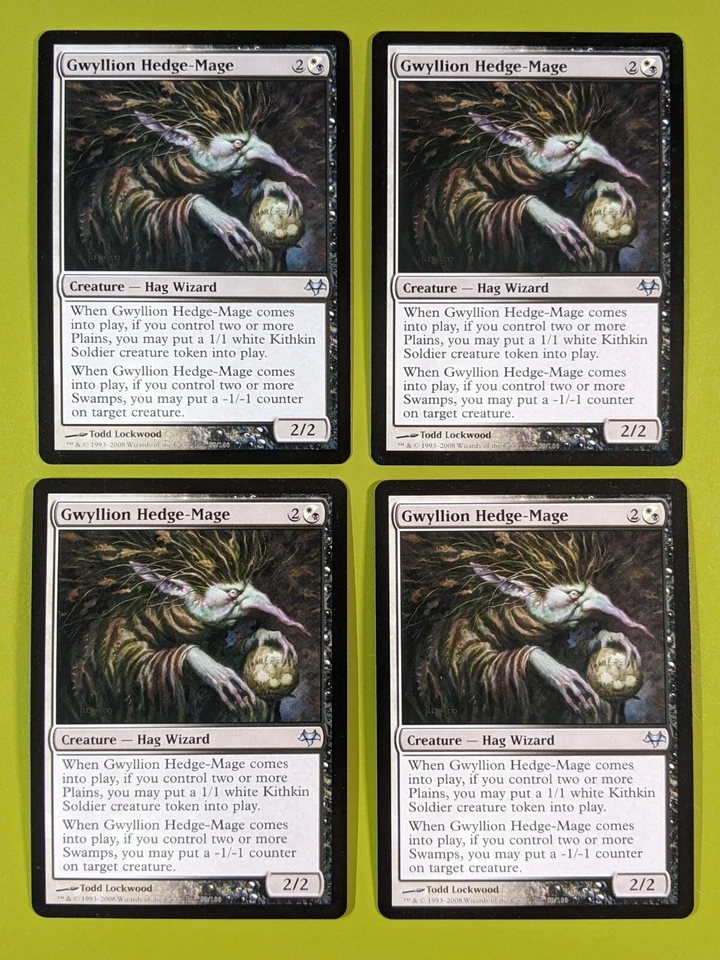 Gwyllion Hedge-Mage x4 Eventide 4x Playset Magic the Gathering MTG - Image 1 of 1