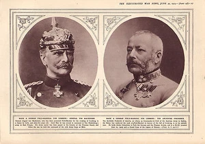 1915 WWI PRINT FIELD-MARSHALL LEMBERG GENERAL VON MACKENSEN ~ ARCHDUKE FREDERICK - Picture 1 of 1
