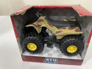 Turbo Wheels ATV Hard Plastic Vehicle Toy Comouflage Yellow Wheels  USA Seller - Picture 1 of 8