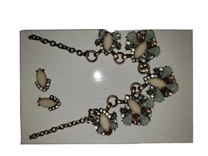 Necklace Earrings Jewelry Set New In Gift Box K & M Accessories  - Picture 1 of 2