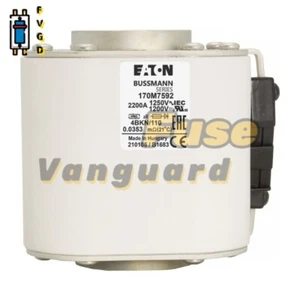 Fusible de cuerpo cuadrado de alta velocidad Eaton Bussmann 170M7592 2200A,1250V 1 pieza - Imagen 1 de 5