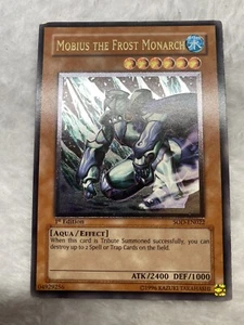 Yu-Gi-Oh Mobius the Frost Monarch 1st Edition Ultimate Rare SOD-EN022 HP - Picture 1 of 10