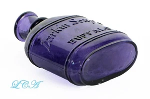 Antique LARKIN Modjeska TOOTH POWDER purple bottle DENTIFRICE from the 1800's - Picture 1 of 6