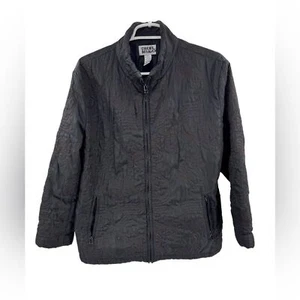 Chico’s Designs quilted embroidered XL jacket casual office neutral vintage - Picture 1 of 10
