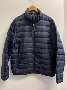 Polo Ralph Lauren Big & Tall 1XB Navy Water-Repellent Packabl Puffer Down Jacket - Picture 1 of 10