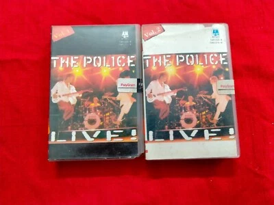 The Police Live Vol 1&2 RARE orig Cassette tape INDIA indian Clamshell 1995 - Image 1 of 4