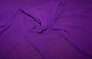 Lotes de 2,5 m - Tela Georgette de uva púrpura peso ligero, 1,55 m de ancho - Imagen 1 de 3