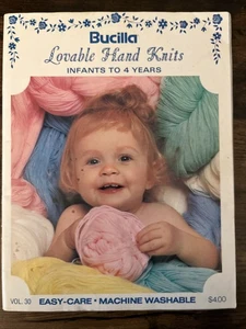 Lovable Hand Knits, Infant to 4 Years, Bucilla #30 1968, Knitting Patterns - Picture 1 of 15
