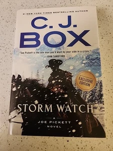 C. J. Box Autographed Storm Watch Hardcover Book copyright 2023 - Imagen 1 de 4