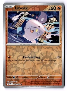 Litwick Reverse Holo Common SV03: Obsidian Flames 036/197 NM - Picture 1 of 2
