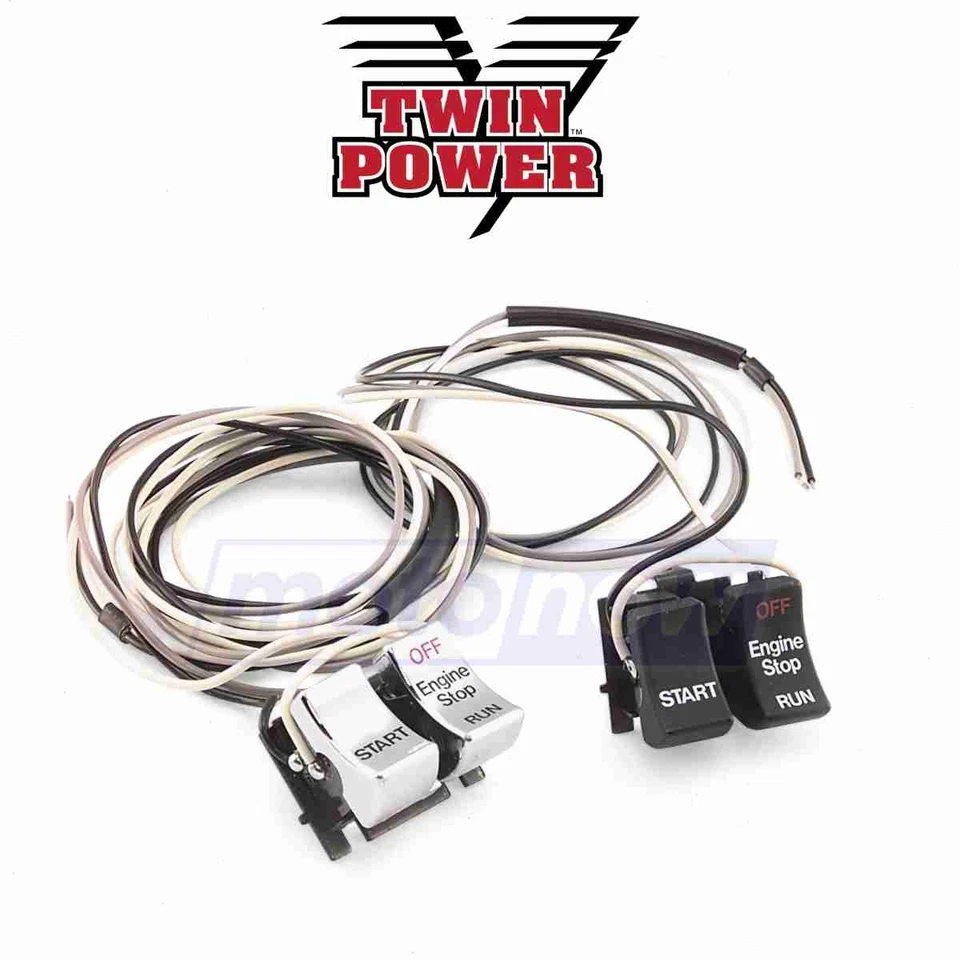 Twin Power Late Style Handlebar Switch Kit for 1996-2013 Harley Davidson ia - Изображение 1 из 4