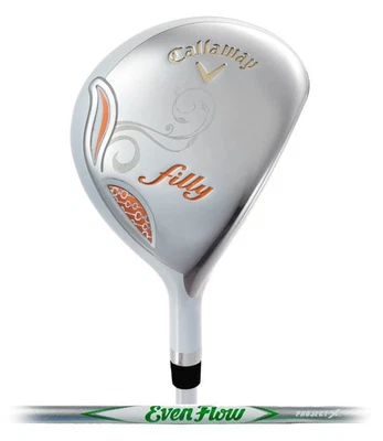 NEW! Callaway Filly #5 Ladies Fairway Wood - White & Orange Project X Even Shaft - Image 1 of 4