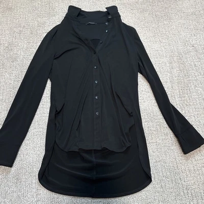 Tahari Women's Linen Blend Shirt Dress Size Small, Semi-Sheer, Long Sleeve - Image 1 of 4