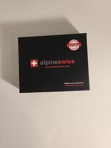Alpine Swiss RFID Luka Mens Flip ID Wallet Deluxe Capacity ID Bifold Divide Bill - Picture 1 of 11