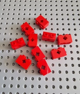 LEGO Technik Technic Lochstein Kreuz 1x2 Rot 10 Stück Red Brick 32064 R3 - Bild 1 von 1