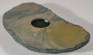 Jarrón de pizarra Ikebana con Kenzan hecho a mano Noosaville 19 cm - Imagen 1 de 7