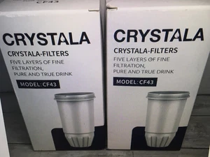 2 Crystala CF43 Water Filters For ZeroWater ZR-001 ZR-003 ZR-004 ZR-006 5 stages - Picture 1 of 14