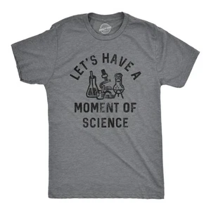 Camiseta para hombre Lets Have A Moment Of Science divertida Nerdy Laboratorio de investigación broma para - Imagen 1 de 7