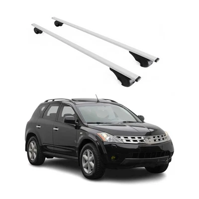Barras transversales de techo duraderas para Nissan Murano 2003-2007 gris 2 piezas Foto 1 de 4