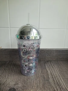 Reusable Cold Cup Tumbler With Domed Lid And Straw - Picture 1 of 2