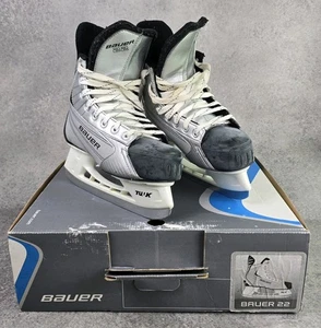 Bauer 22 Ice Hockey Skates Ice Skating Boots UK 4 Grey / Black / Silver 238L - Picture 1 of 9