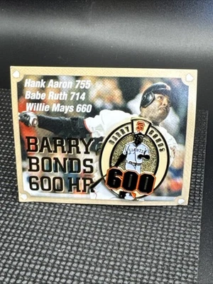 MIP SF 巨人 Barry Bonds 600 HR 针 2002 场馆赠品对海盗 — 第 1/2 张图片