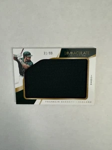 2018 Panini Immaculate Immaculate Jumbo Relics /99 Franklin Barreto #IJ-FB A’s - Picture 1 of 3