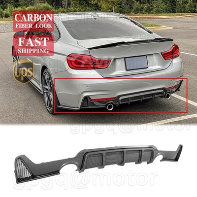 For BMW F32 F33 F36 4 Series M Sport 2014-2020 Carbon Fiber Rear Bumper Diffuser - Image 1 of 3