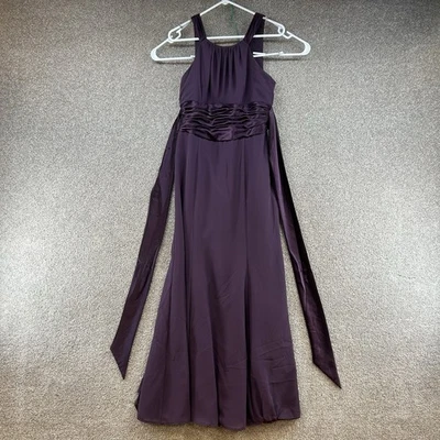 David's Bridal Women's Formal Gown Size 10 Purple Prom Bride's Maid Strap — 第 1/4 张图片